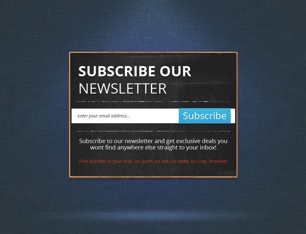 simple Newsletter form 