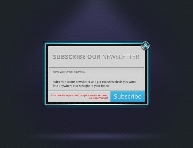 Neon Newsletter form 