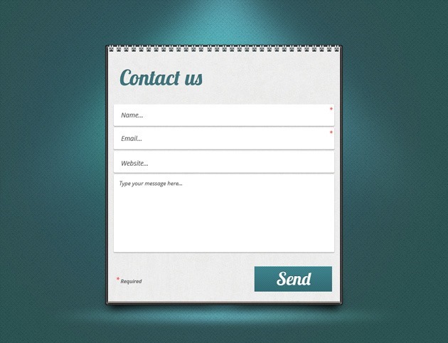 Nice Contact Us form 