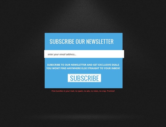 simple Newsletter form template