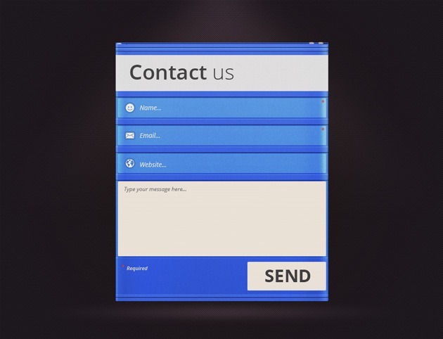 Cool Contact Me form template 