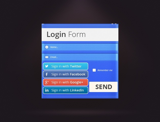 Cool Login form template