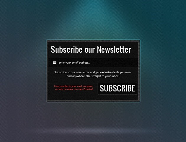 Newsletter form template