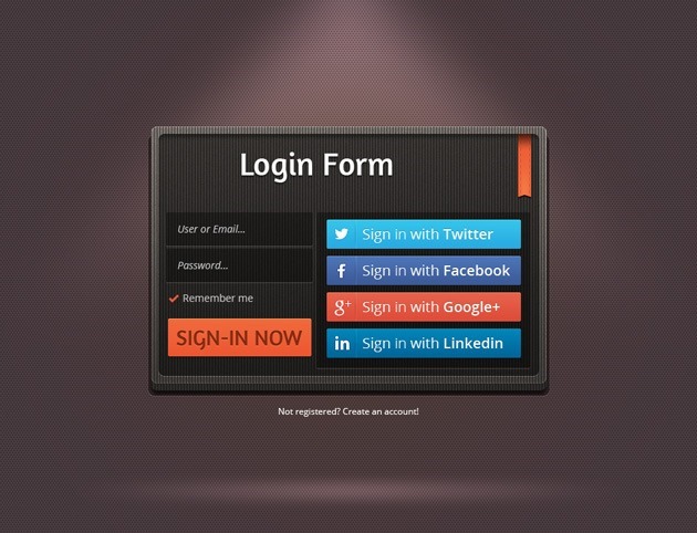 Login form design