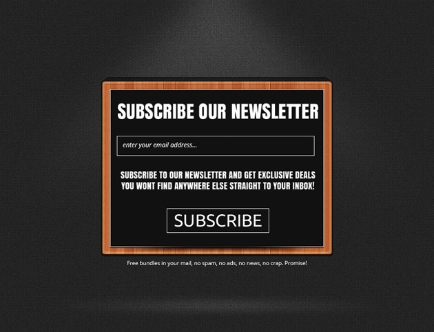 Subscribe form design