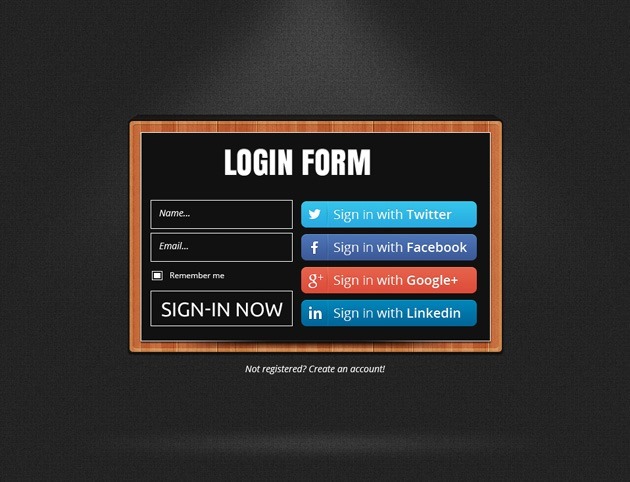 Login form design