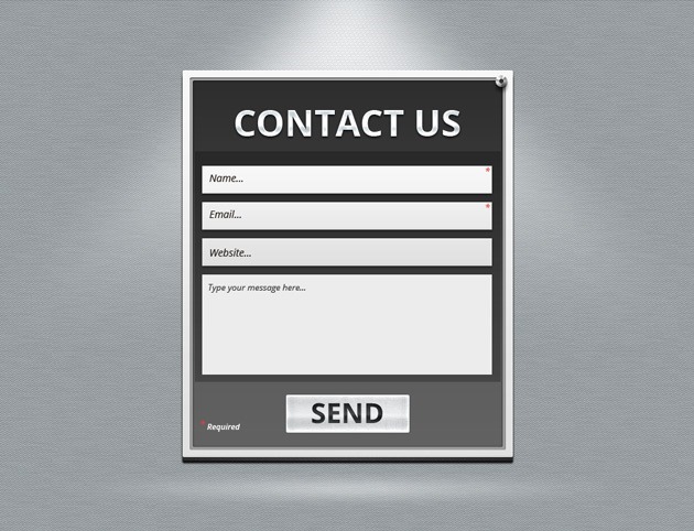 simple Contact Us form