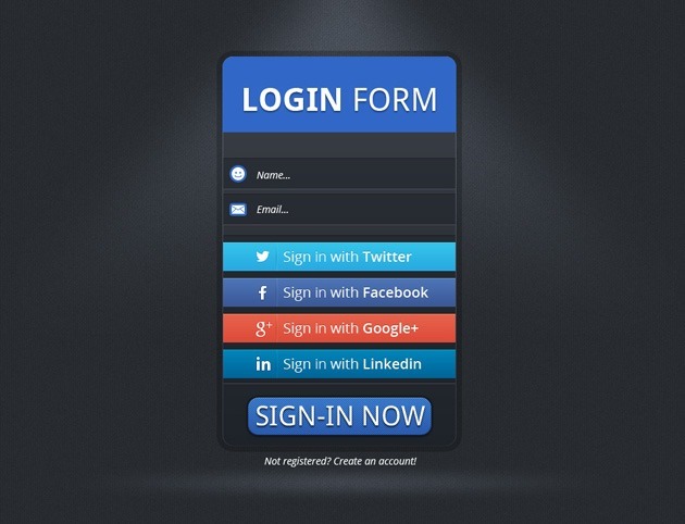 simple Login form template