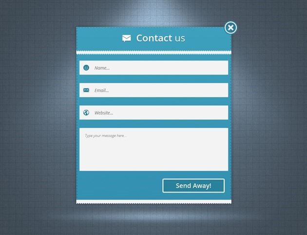 Contact form PSD