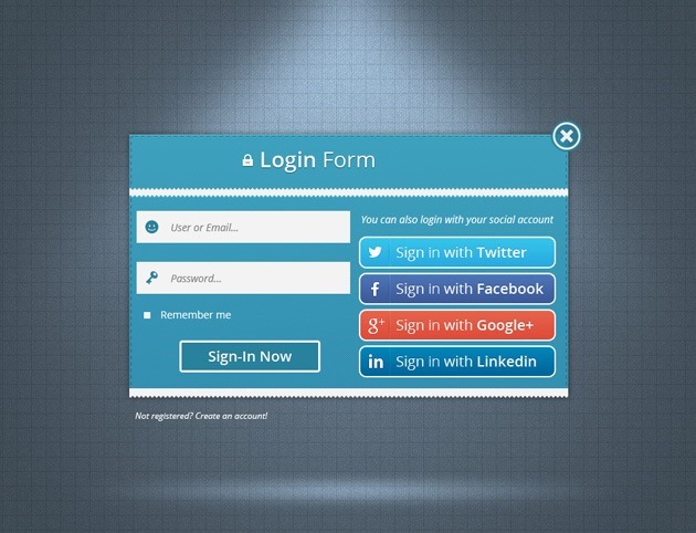 Web Login form