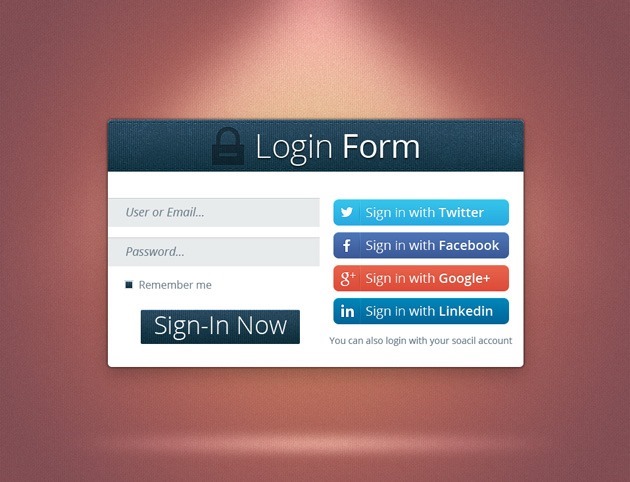 Login form