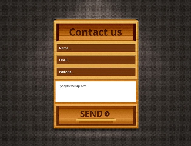 Wood Contact form PSD