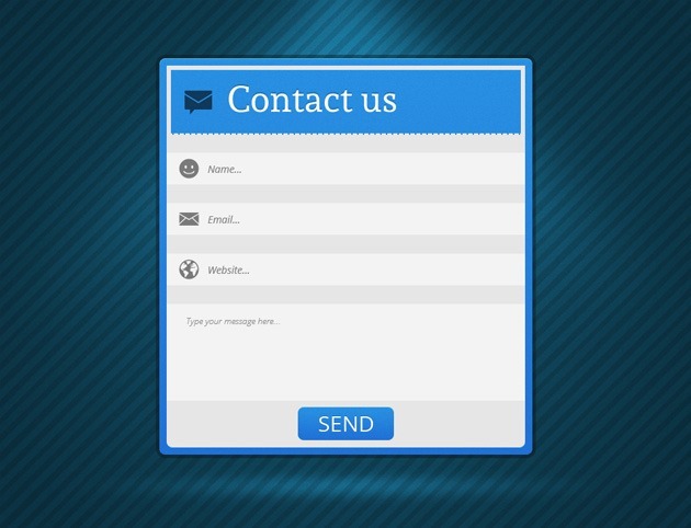 Minimalist Contact US form 