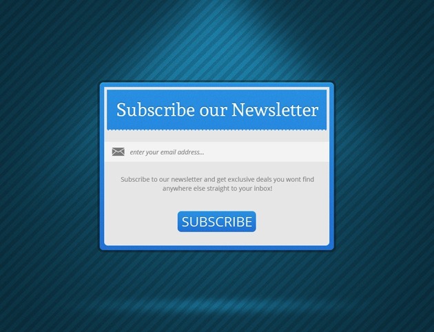 Minimalist Newsletter form