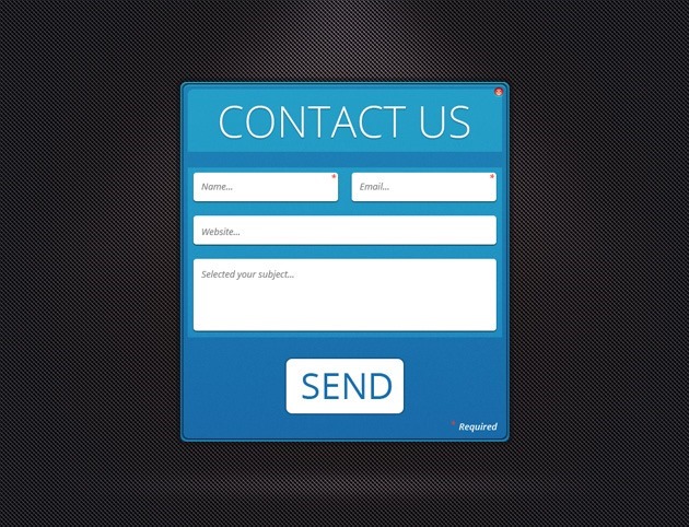 Web Contact US form