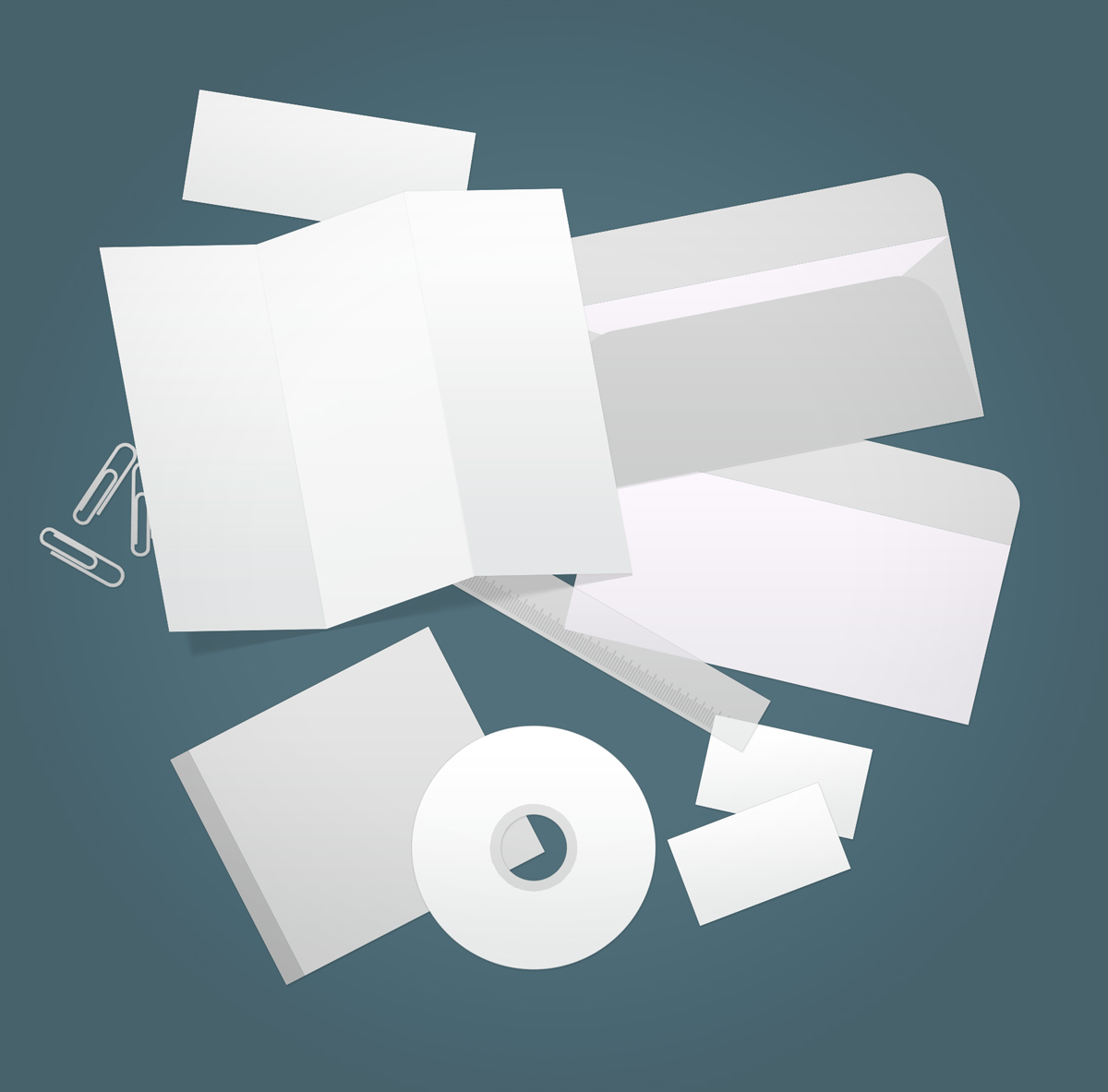 Download Branding Mockup Templates For Stationery 50 Items Designshock Shockfamily PSD Mockup Templates