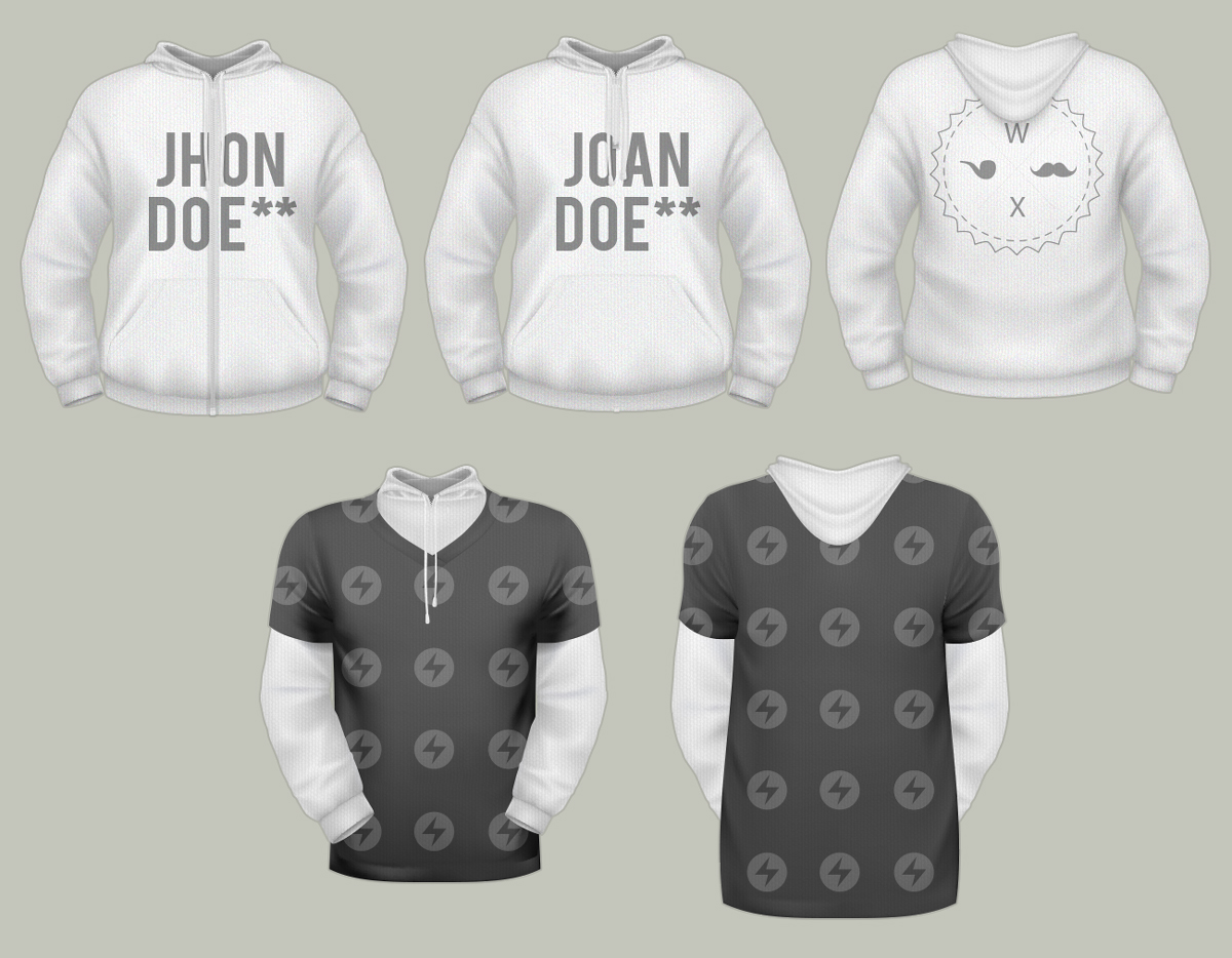 Download T Shirt Template Pack Psd Vector Files Designshock Shockfamily PSD Mockup Templates