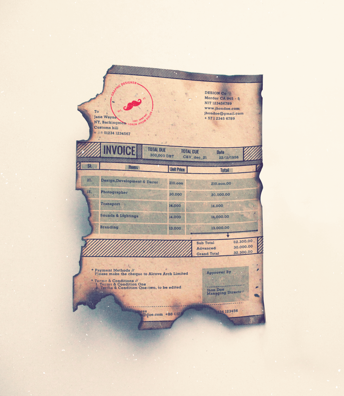 invoice-train-vintage