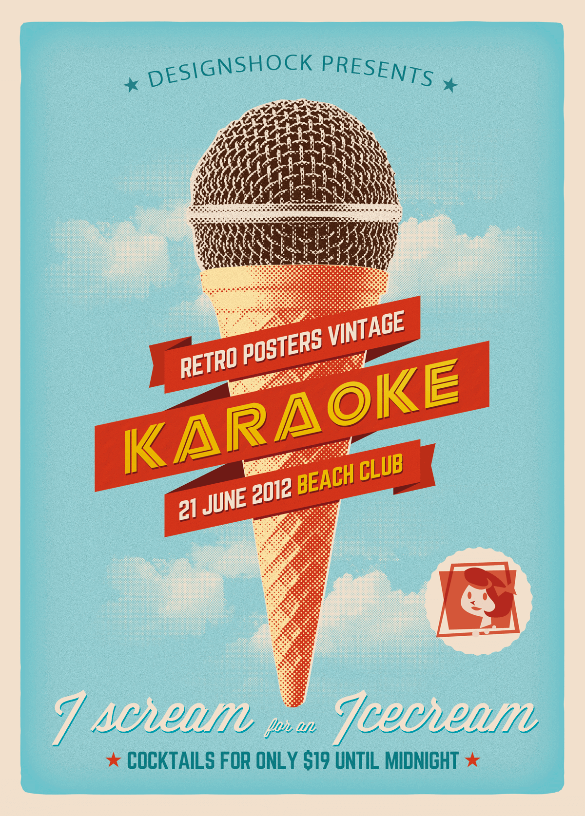 karaoke-beach-poster