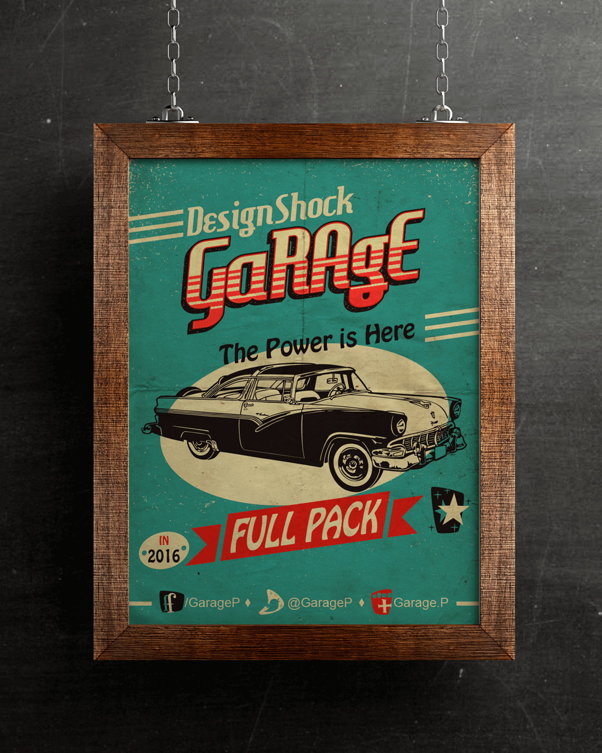 poster-vintage-car