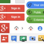 Google+ Template GUI: The biggest (and greatest), all interface elements included