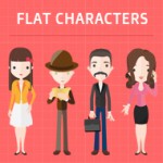 Flat Characters: More than 3000 flat vector characters with over 200 accessories