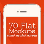 Flat mockups bundle: 70 state of the art device mockups in different angles