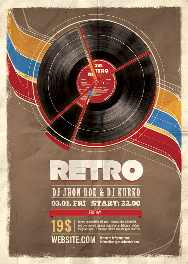 Retro & Vintage Posters Collection: 60 AI & PSD Items | Bypeople